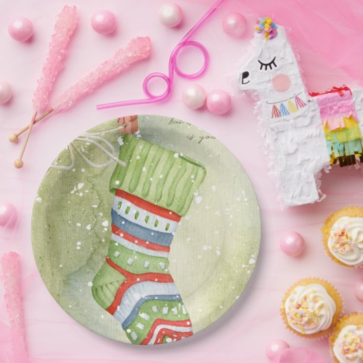 Kerstmis Papieren Bordje (Feest)