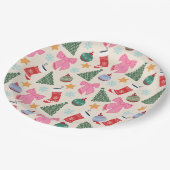 Kerstmis Papieren Bordje (Gekanteld)