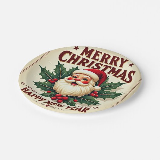 Kerstmis Papieren Bordje (Gekanteld)