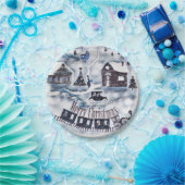 Kerstmis, papieren bordje (Feest)