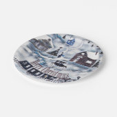 Kerstmis, papieren bordje (Gekanteld)