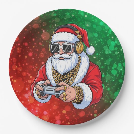 Kerstmis Papieren Bordje (Voorkant)