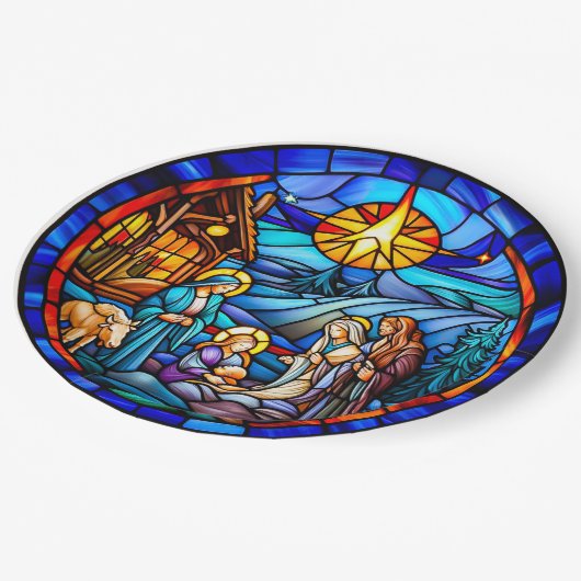 Kerstmis Papieren Bordje (Gekanteld)