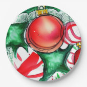 Kerstmis Papieren Bordje (Voorkant)