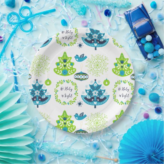 Kerstmis Papieren Bordje (Feest)