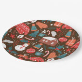 Kerstmis Papieren Bordje (Gekanteld)