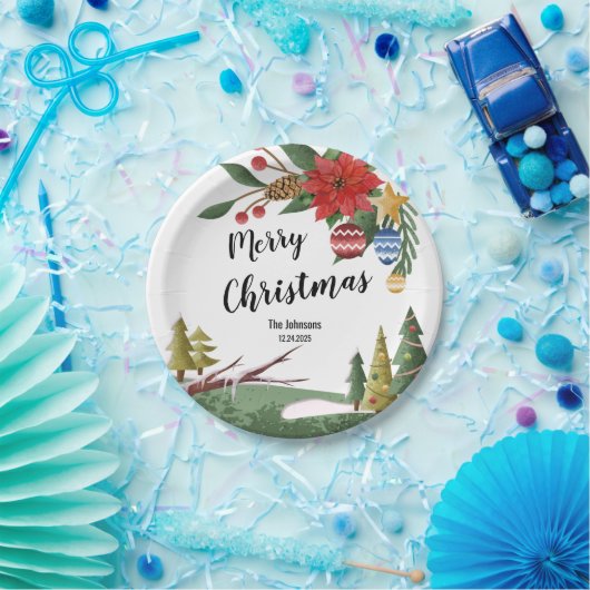 Kerstmis Papieren Bordje (Feest)
