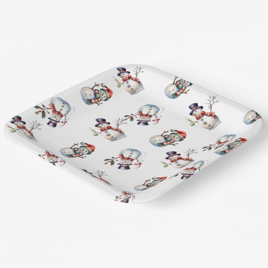 Kerstmis Papieren Bordje (Gebogen)