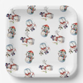 Kerstmis Papieren Bordje (Voorkant)