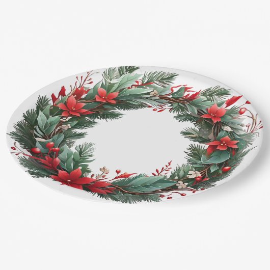 Kerstmis Papieren Bordje (Gekanteld)