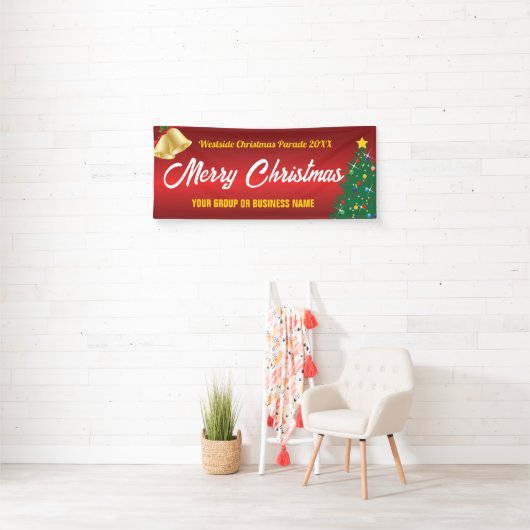 Kerstmis parade of display spandoek (Insitu)