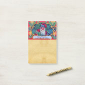 KERSTMIS PARCHMENT IN RETRO-STIJL POST-IT® NOTES (Op bureau)