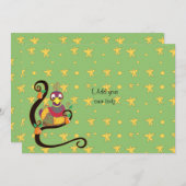 Kerstmis/Partridge, tweezijdig/plat/kaart/en v 7 i Feestdagenkaart (Voorkant / Achterkant)