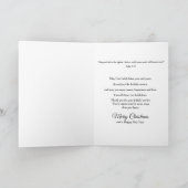 Kerstmis, pastor/familie, Ornament van de landelij Kaart (Binnen)