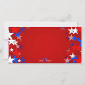 Kerstmis Patriottisch | Vakantie VS Fotokaart Feestdagenkaart (Voorkant)