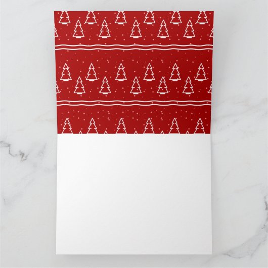 Kerstmis Patroon 116 Kaart (Binnen)