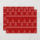 Kerstmis Patroon 116 Notitiekaartje (Voorkant / Achterkant)