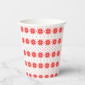 Kerstmis patroon 5 papieren bekers (Voorkant)
