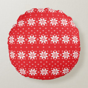 Kerstmis patroon 5 rond kussen