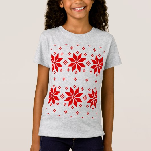 Kerstmis patroon 5 t-shirt (Voorkant)
