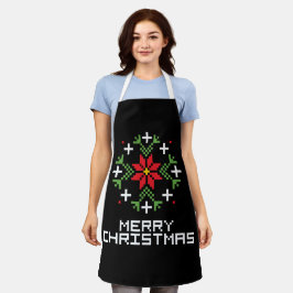 Kerstmis patroon 6 schort