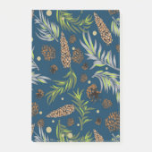 Kerstmis patroon, dennen sneeuw 9 post-it® notes (Voorkant)