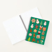 Kerstmis patroon notitieboek (Binnen)