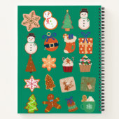 Kerstmis patroon notitieboek (Achterkant)