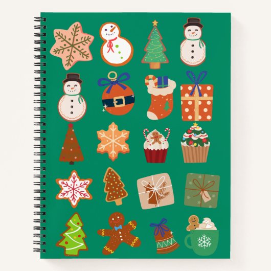 Kerstmis patroon notitieboek (Voorkant)