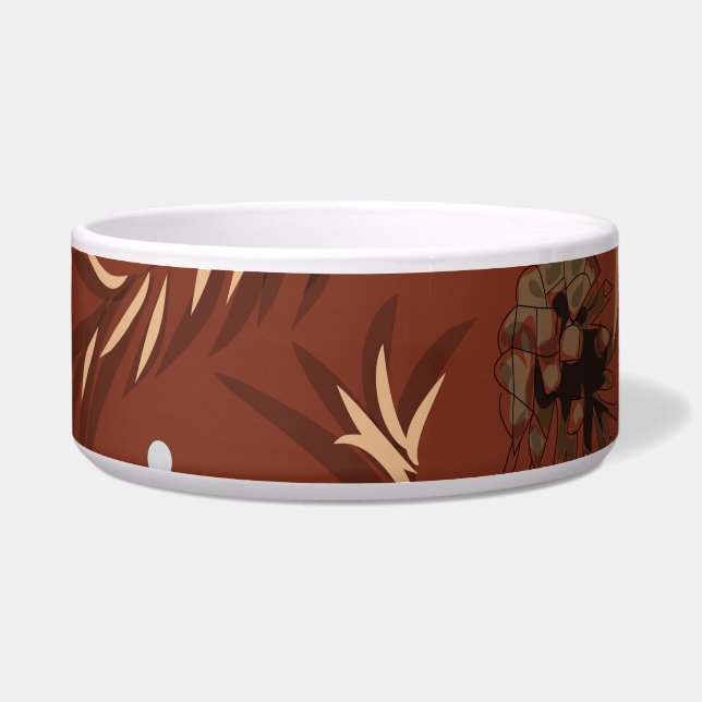 Kerstmis patroon, pijnboom sneeuw 8 voerbakje (Voorkant)