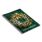 Kerstmis patroon recept notitieboek (Rechterzijde)