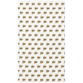 Kerstmis - Patroon White Gold Festive Elegant Tafelkleed (Voorkant)