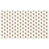 Kerstmis - Patroon White Gold Festive Elegant Tafelkleed (Voorkant (Horizontaal))