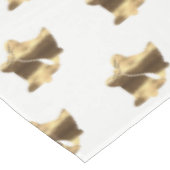 Kerstmis - Patroon White Gold Festive Elegant Tafelkleed (Gekanteld)