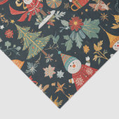 Kerstmis 🎄 Patroonontwerp op weefselpapier Tissuepapier (Detail)