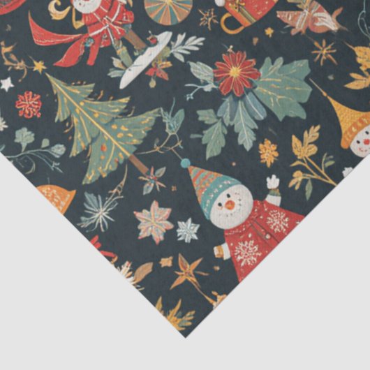 Kerstmis 🎄 Patroonontwerp op weefselpapier Tissuepapier (Detail)