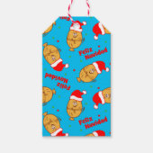 Kerstmis Pattern Cadeaulabel (Voorkant)