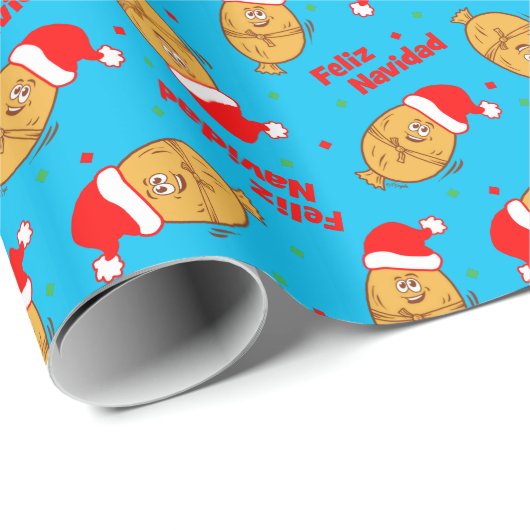 Kerstmis Pattern Cadeaupapier (Rol Hoek)