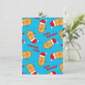 Kerstmis Pattern Feestdagenkaart (Staand voorkant)