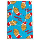 Kerstmis Pattern Medium Cadeauzakje (Voorkant)