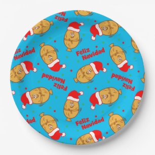 Kerstmis Pattern Papieren Bordje