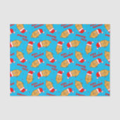 Kerstmis Pattern Tissuepapier (Voorkant)