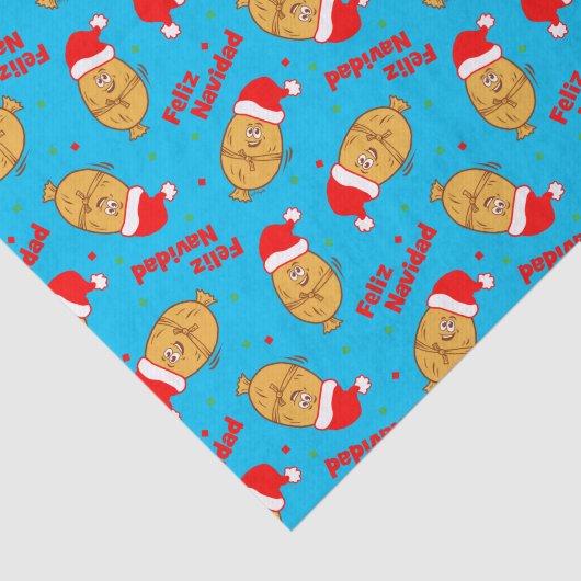 Kerstmis Pattern Tissuepapier (Detail)