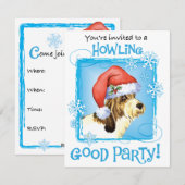 Kerstmis PBGV Feestdagenkaart (Voorkant / Achterkant)