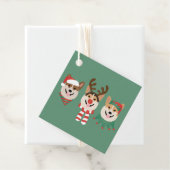 Kerstmis Pembroke Welsh Corgi Honden Bedankjes Labels (In situ)