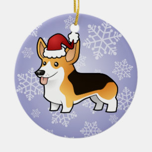 Kerstmis Pembroke Welsh Corgi Keramisch Ornament