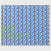 Kerstmis Pembroke Welsh Corgi Puppy Pattern Cadeaupapier (Vlak)