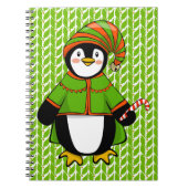 Kerstmis Penguin Elf Notitieboek (Voorkant)