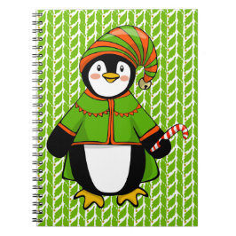 Kerstmis Penguin Elf Notitieboek