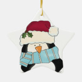 Kerstmis Penguin Keepomwille Ornament (Achterkant)